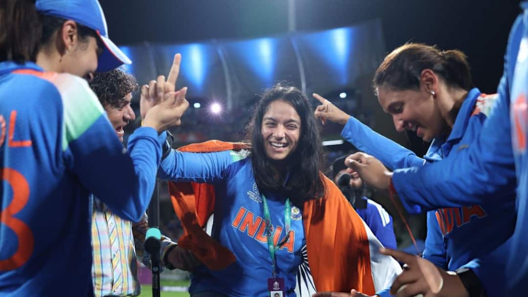Pratika Rawal Joins India’s Triumphant Women’s World Cup Celebrations Despite Injury
