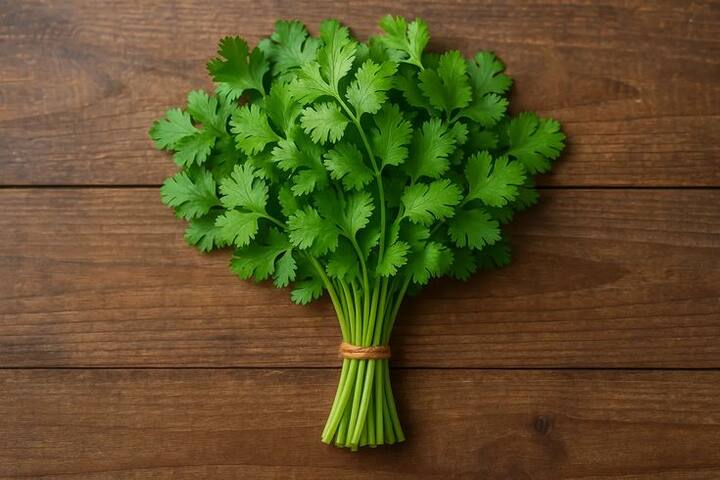 तुमचं जेवण स्वादिष्ट करणारं म्हणजेच कोथिंबीर आहे. कारण कोथिंबीर एकमेव आहे जी सर्व डिश ला सर्व्ह करतात.