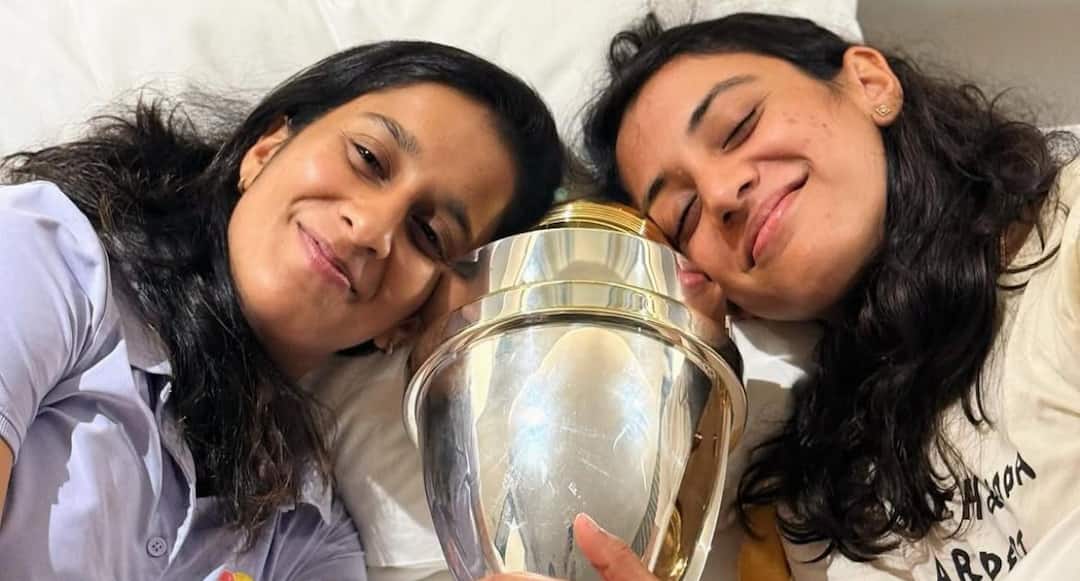 ‘Are We Still Dreaming?’: Smriti Mandhana & Jemima Share First Pic With World Cup Trophy