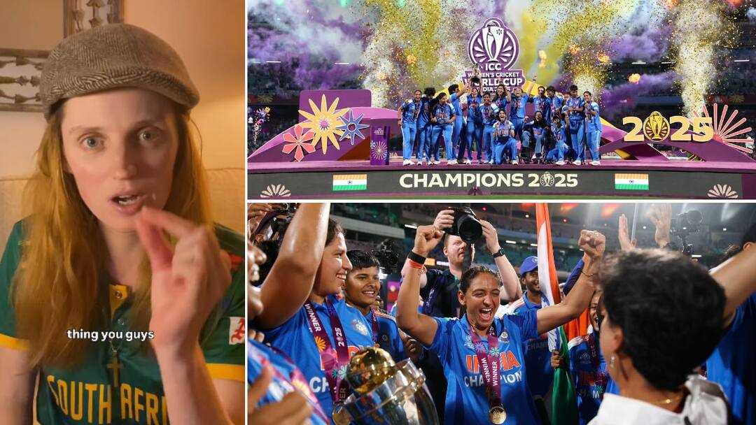 thanja vuur praises india women cricket world cup win Video: तुम्हाला चिअर करण्यासाठी सचिन, रोहित आला, आमचे क्रिकेटर कुठं आहेत? दक्षिण आफ्रिकन अभिनेत्री भडकली