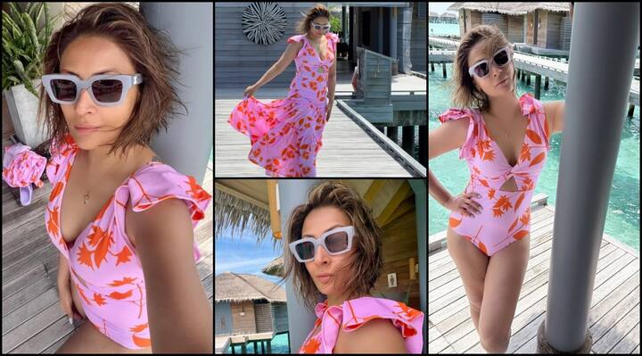 Urvashi Dholakia Vacation: पॉपुलर एक्ट्रेस उर्वशी ढोलकिया मालदीव में एंजॉय कर रही हैं. हाल ही में उन्होंने फैंस संग अपनी वेकेशन की तस्वीरें शेयर की हैं जिनमें हसीना का सिजलिंग अवतार देखने को मिला है.