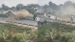 Video: डिवाइडर से टकराई तेज रफ्तार कार, उछलकर दूसरी लेन में गिरी, चखरी की तरह घूमी, देखें वीडियो