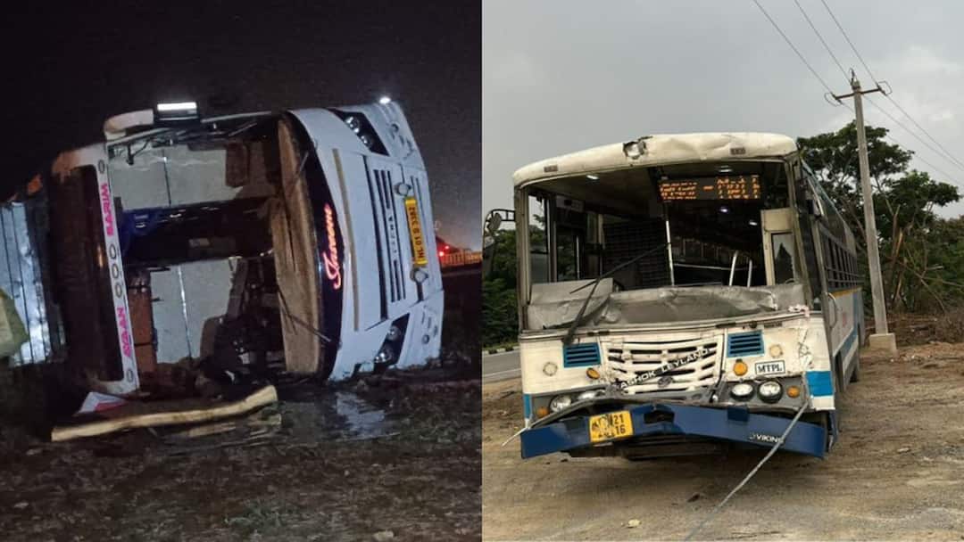 Road Accidents in AP and Telangana: వణుకు పుట్టిస్తున్న వరుస రోడ్డు ప్రమాదాలు.. ఏపీ, తెలంగాణలో తాజాగా 4 చోట్ల యాక్సిడెంట్స్ Road Accidents in AP and Telangana Karimnagar and Nalgona Anantapur Accident Eluru road accident Road Accidents in AP and Telangana: వణుకు పుట్టిస్తున్న వరుస రోడ్డు ప్రమాదాలు.. ఏపీ, తెలంగాణలో తాజాగా 4 చోట్ల యాక్సిడెంట్స్
