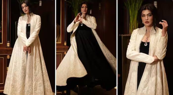 Sushmita Sen Photos:  ભૂતપૂર્વ મિસ યુનિવર્સ સુષ્મિતા સેનના ફોટા સોશિયલ મીડિયા પર વાયરલ થઈ રહ્યા છે. તાજેતરમાં જ તેણીએ કતારમાં એક જ્વેલરી સ્ટોર લોન્ચ ઇવેન્ટમાં હાજરી આપી હતી.