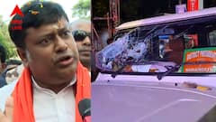 নবদ্বীপে সুকান্তর কনভয়ের পিছনে থাকা গাড়িতে হামলা! নবদ্বীপ বাস স্ট্যান্ডে তুলকালাম