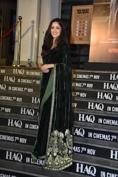 Haq Screening: ग्रीन वेलवेट साड़ी में हसीन दिखीं यामी गौतम, अंकिता लोखंडे समेत 'हक' देखने पहुंचीं ये हस्तियां