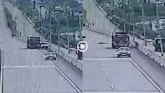 Video: हाइवे किनारे कार से बाहर खड़ा था 36 साल का शख्स, ट्रक ने रौंदा, कर्नाटक का वीडियो वायरल