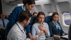 சென்னை விமானத்தில் சோகம்: நடுவானில் மாரடைப்பால் பெண் பயணி மரணம்! அவசர தரையிறக்கம், அதிர்ச்சி!