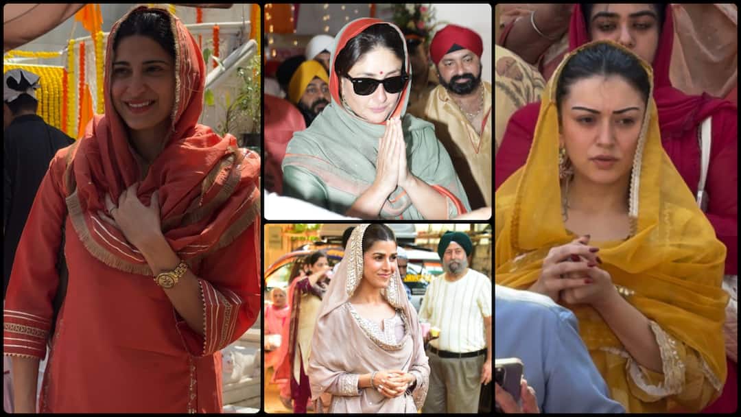 करीना कपूर से निम्रत कौर तक, गुरु नानक जयंती पर गुरुद्वारे पहुंची ये हसीनाएं, सिर पर दुपट्टा डाल टेका माथा