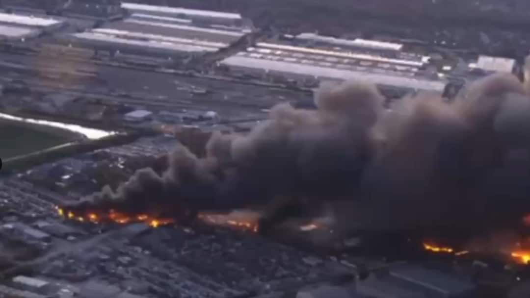 WATCH: UPS Cargo Plane Erupts In Flames After Takeoff At Louisville Airport, Three Aboard