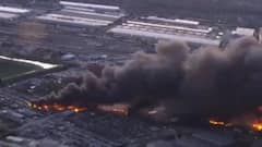 WATCH: UPS Cargo Plane Erupts In Flames After Takeoff At Louisville Airport, Three Aboard