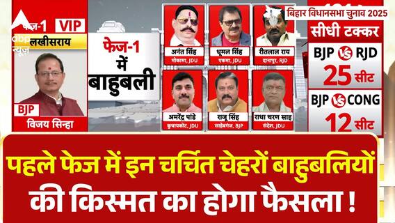 Bihar Election 2025 Phase 1 Voting: पहले चरण में इन चर्चित चेहरों और बाहुबलियों की किस्मत दांव पर !
