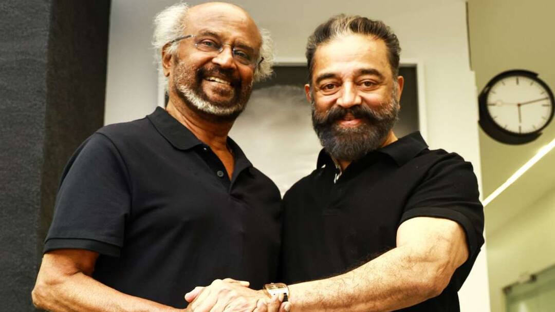 Rajinikanth Kamal Haasan : కమల్ రజినీకాంత్ మూవీ షురూ - 28 ఏళ్ల తర్వాత 'అరుణాచలం' హిట్ కాంబో Kamal haasan officially announced movie with rajinikanth directed by sundar c after 46 years Rajinikanth Kamal Haasan : కమల్ రజినీకాంత్ మూవీ షురూ - 28 ఏళ్ల తర్వాత 'అరుణాచలం' హిట్ కాంబో