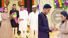 Indurikar Maharaj daughter Engagement : राजेशाही थाटात मिरवणूक; लग्न साध्या पद्धतीनं करण्याच्या संदेश देणाऱ्या इंदुरीकर महाराजांच्या मुलीचा साखरपुडा चर्चेचा विषय, पाहा फोटो