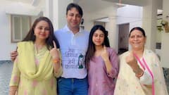 PHOTOS: लालू परिवार ने डाला वोट, राजश्री यादव भी दिखीं, तेजस्वी बोले- रोजगार के लिए वोट करिए