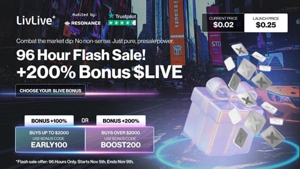 Is LivLive ($LIVE) the Next 100× Crypto in 2025? 200% Flash Bonus Puts Maxi Doge ($MAXI) and Bitcoin Hyper ($HYPER) on the Back Foot