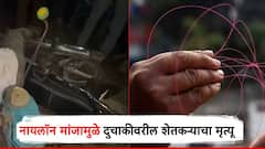 नायलॉन मांजाने दुचाकीस्वार शेतकऱ्याचा मृत्यू; रात्रीच्या अंधारात धारदार दोऱ्याने गळा चिरला
