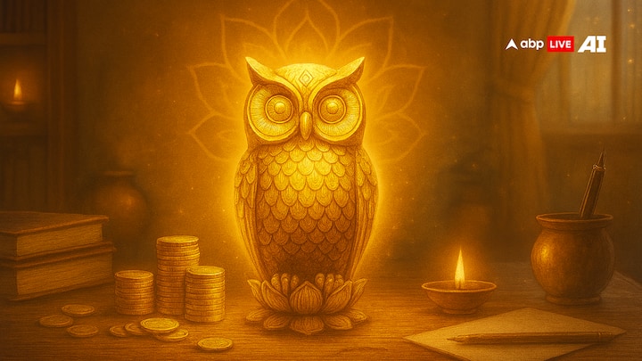 धार्मिक ग्रंथों में उल्लू को माता लक्ष्मी का वाहन कहा गया है. वास्तु शास्त्र के अनुसार, इसकी प्रतिमा को घर में रखना शुभ माना जाता है. उल्लू धन, ऐश्वर्य और बुद्धि का प्रतीक है. मान्यताओं के मुताबिक उल्लू की प्रतिमा घर में रखने से नकारात्मक ऊर्जा दूर होने के साथ घर में सकारात्मक ऊर्जा का संचार होता है.