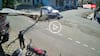 Video: कार से बाइक की जबरदस्त टक्कर, 8 फीट हवा में उछला शख्स, हादसा CCTV में कैद, देखें वीडियो