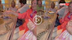 Video: सांप की तरह दिखती है ये मछली, डिनर टेबल के अंदर कैद, अनोखे रेस्टोरेंट का वीडियो वायरल