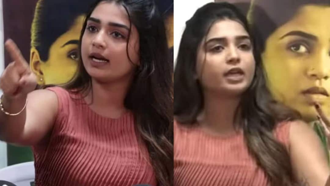 Gouri Kishan : அந்த பொண்ணுக்கு பயமில்ல...சுத்துப்போட்ட பத்திரிகையாளர்கள்...சோலோவாக சமாளித்த கெளரி கிஷன்