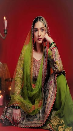 Ankita Lokhande Turns Royal Muse in Regal Green & Red