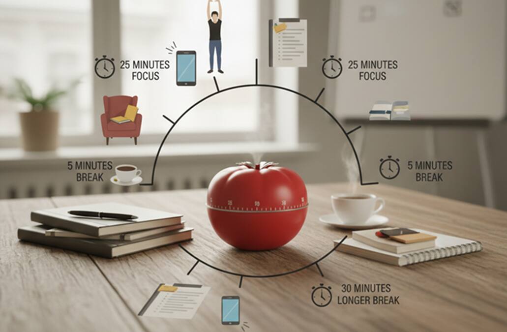 Pomodoro: எதுலேயும் முழுசா கவனம் செலுத்த முடியலையா? உதவும் போமோடோரோ நுட்பம்- மாணவர்களுக்கு முழு வழிகாட்டி!