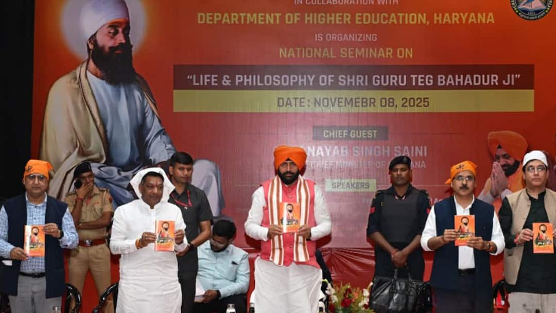 Haryana CM Flags Off Yatra Honouring 350 Years Of Guru Tegh Bahadur’s Martyrdom Haryana CM Flags Off Yatra Honouring 350 Years Of Guru Tegh Bahadur’s Martyrdom