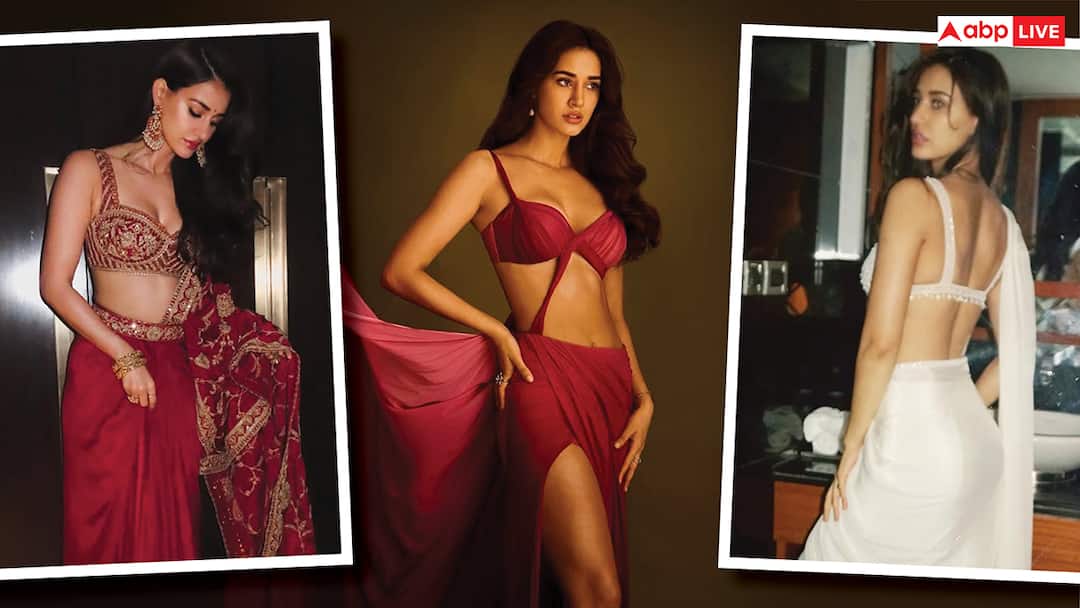 दोस्त की शादी में लूटना है बारातियों का दिल, तो दिशा पटानी की तरह डिजाइन ब्लाउज संग पहले रेडी टू वियर साड़ी