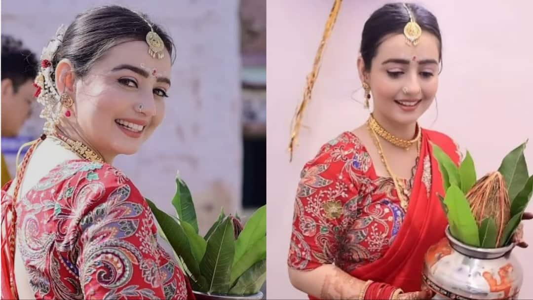 ‘बिग बॉस’ फेम चाहत पांडे ने होम टाउन में बनाया सपनों का आशियाना, लाल साड़ी में सजधजकर किया गृह प्रवेश