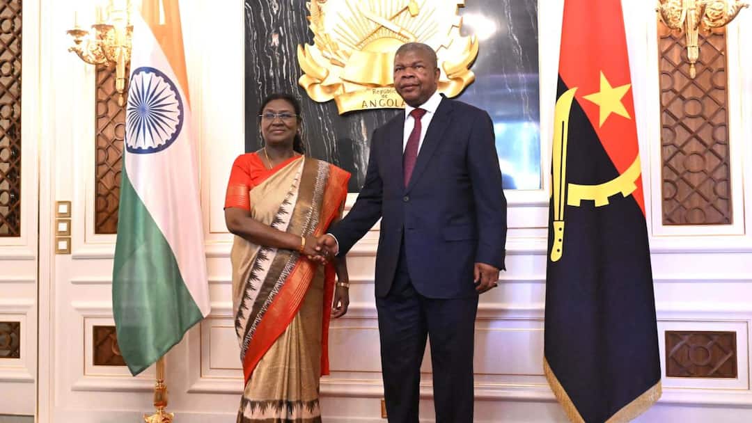 President Murmu Reaches Angola On Maiden Visit By An Indian Head Of State