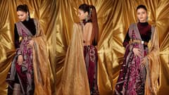 एक्ट्रेस से डिजाइनर बनीं रुबीना दिलैक, सास के दिए सलवार-सूट से बनाई साड़ी, फिर दिए दिलकश पोज