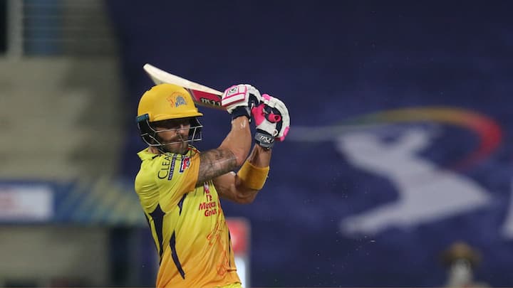 Next up is South African veteran, Faf Du Plessis. He scored 2,721 for CSK in the IPL. Much less than Dhoni and Raina, but still the third-most in history.