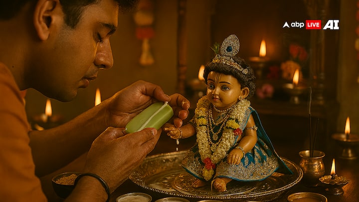 ज्योतिषाचार्य अनीष व्यास बताते हैं कि, लड्डू गोपाल की लल्ला भाव में सेवा करना अच्छी बात लेकिन उन्हें किसी भी तरह के साबुन से नहाने पर आप पाप के भागीदारी बनते हैं, क्योंकि लड्डू गोपाल स्वयं भगवान हैं.