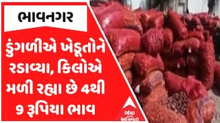 Onion Price Down : ડુંગળીએ ખેડૂતોને રડાવ્યા, કિલોએ મળી રહ્યા છે 4થી 9 રૂપિયા ભાવ, જુઓ અહેવાલ