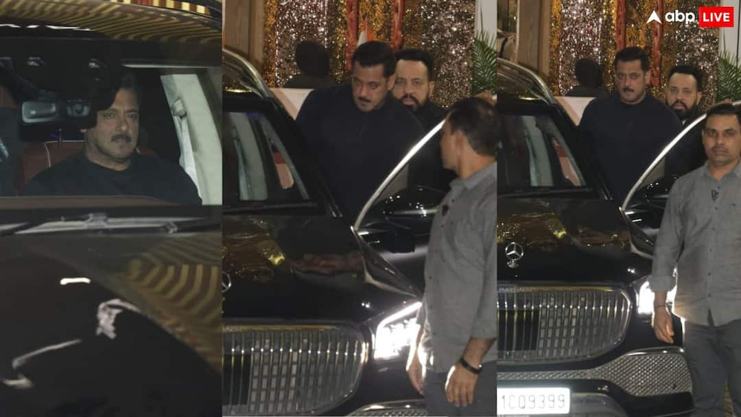 आधी रात बॉडी गार्ड शेरा के साथ एयरपोर्ट से  फुल स्वैग में बाहर निकलते दिखे सलमान खान, एक्टर के नए लुक ने खींचा ध्यान