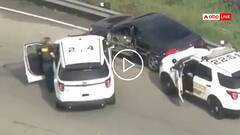 Video: कार का पीछा कर रही थी पुलिस, ट्रक वाला बना हीरो, अपराधी को टक्कर मार रोका... देखें वीडियो