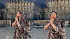 ત્ર્યંબકેશ્વર જ્યોતિર્લિંગ મંદિરમાં અવનીત કૌરે કર્યા દર્શન, જોવા મળ્યો 'સંસ્કારી લૂક'