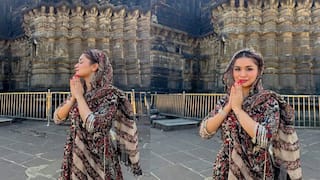 ત્ર્યંબકેશ્વર જ્યોતિર્લિંગ મંદિરમાં અવનીત કૌરે કર્યા દર્શન, જોવા મળ્યો 'સંસ્કારી લૂક'