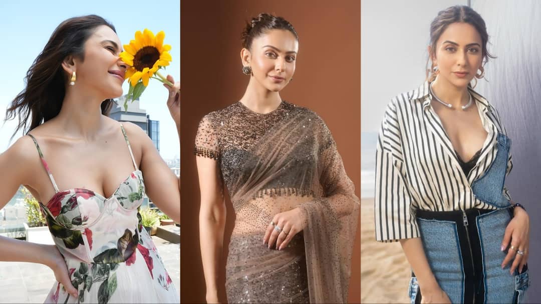 रकुल प्रीत सिंह की 10 तस्वीरें: साड़ी ही नहीं वेस्टर्न लुक में भी कहर ढहाती हैं अजय देवगन की ‘प्रेमिका’