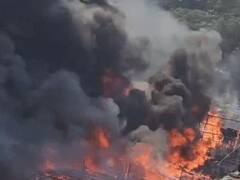 ਲੁਧਿਆਣਾ ਦੀ ਸਬਜ਼ੀ ਮੰਡੀ 'ਚ ਲੱਗੀ ਭਿਆਨਕ ਅੱਗ, ਲੋਕਾਂ 'ਚ ਮੱਚੀ ਹਫੜਾ-ਦਫੜੀ; ਇੱਧਰ-ਉਧਰ ਭੱਜੇ ਲੋਕ