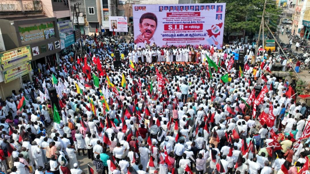 <div>DMK, Allies Launch Series Of Statewide Protests Against Election Commission's Voter Roll Revision In Tamil Nadu</div>