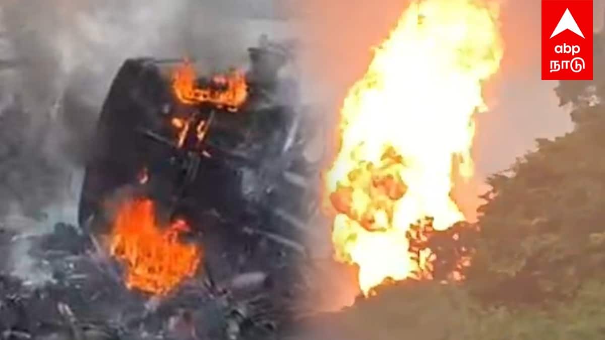 வெடித்து சிதறிய சிலிண்டர்கள் தீக்கிரையான டிப்பர் லாரி பரபரக்கும் அரியலூர் பகீர் வீடியோ | Ariyalur Gas Cylinder Lorry Blast