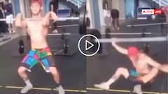 Video: जिम में वेटलिफ्टिंग कर रहा था युवक, सिर पर गिरी रॉड, टूटी गर्दन, वीडियो वायरल