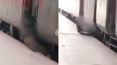 Video: रेलवे स्टेशन पर प्लेटफॉर्म और ट्रेन के बीच फंसा शख्स, कुचलने से हुई मौत, कानपुर का वीडियो वायरल