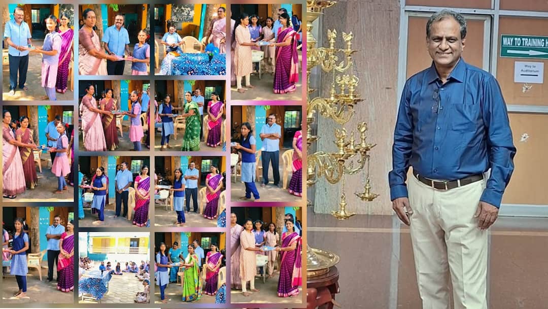 படித்த பள்ளிக்கு ரூ.25 லட்சம் நிதி; அரசுப்பள்ளிகளுக்கு 50 லட்சம்+ உதவிகள்- சமூக மாற்றத்துக்கு வித்திடும் ரவி சொக்கலிங்கம்