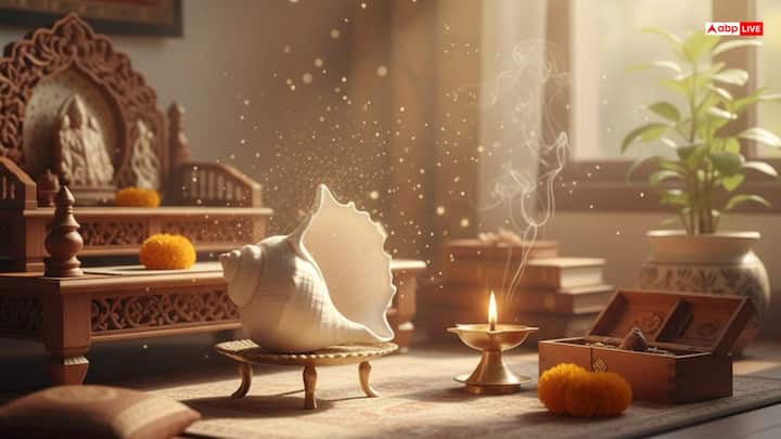 According to Vastu Shastra, the most auspicious direction to keep the conch is considered to be Ishan Kon (north-east direction). It should be kept near the home temple or place of worship. Keeping it in this direction brings positive energy to the house and increases wealth.