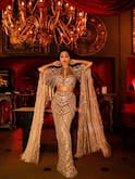 Malaika Arora Stuns In A Gold-Embellished Lehenga, Redefining Festive Glam