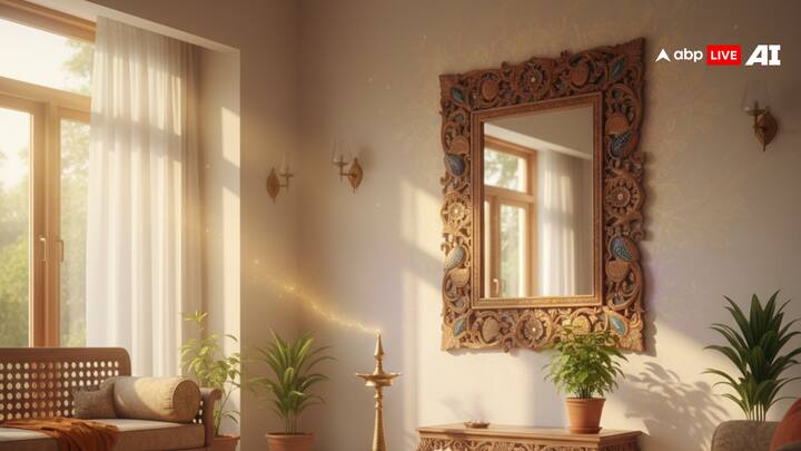 गुरु ग्रह जो बुद्धि, समृद्धि और दिव्य प्रकाश का रूप है. जब हम आईने को सही जगह रखते हैं तो यह गुरु के सात्विक स्पंदनों (vibrations) को बढ़ाने का काम करता है, जिससे आपके घर में स्पष्टता, प्रचुरता और पवित्रता का संचार होता है.