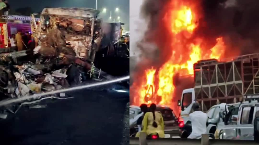 Pune Navale Bridge Accident : वारंवार होणाऱ्या अपघातामुळे नवले पुलाच्या सुरक्षेबाबत प्रश्न Pune Navale Bridge Accident Shocking scene after the Navale Bridge accident Video of people collecting money and jewelry pieces lying on the road goes viral Pune Navale Bridge Accident : वारंवार होणाऱ्या अपघातामुळे नवले पुलाच्या सुरक्षेबाबत प्रश्न